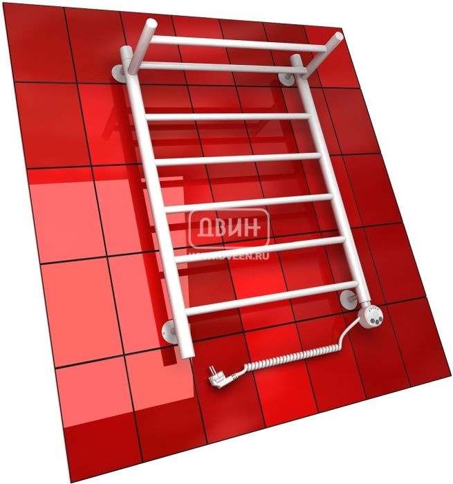 

Полотенцесушитель электрический ДВИН белый F (1" - 3/4 - 1/2) 80/50