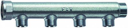 

Коллектор FAR 1 1/4" (ВР-НР) с 4 отв. 3/4" НР (межосевое 50 мм)