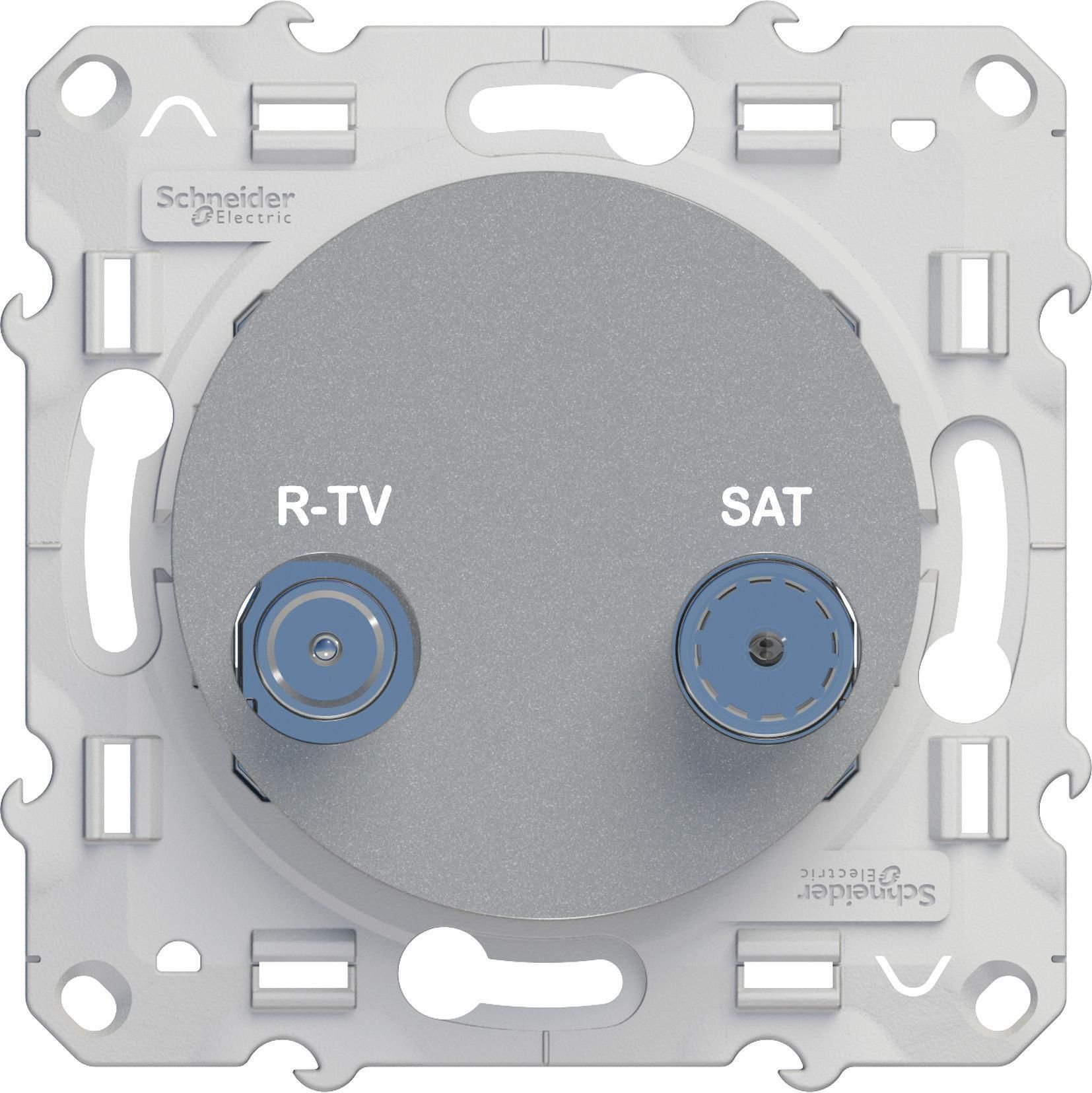 

Розетка R-TV/SAT одиночная алюминий ODACE Schneider Electric