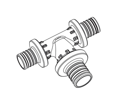 

Тройник с увеличенным боковым проходом 20-25-20 PX для труб REHAU 11601041001(16
