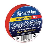 

Изолента ПВХ 19мм х 25м красная Safeline