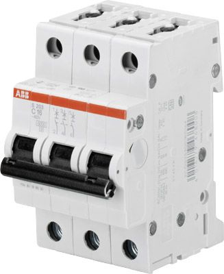 

Выключатель автоматический 3-пол. 6A с 6kA ABB S200 6kA С до 100 А