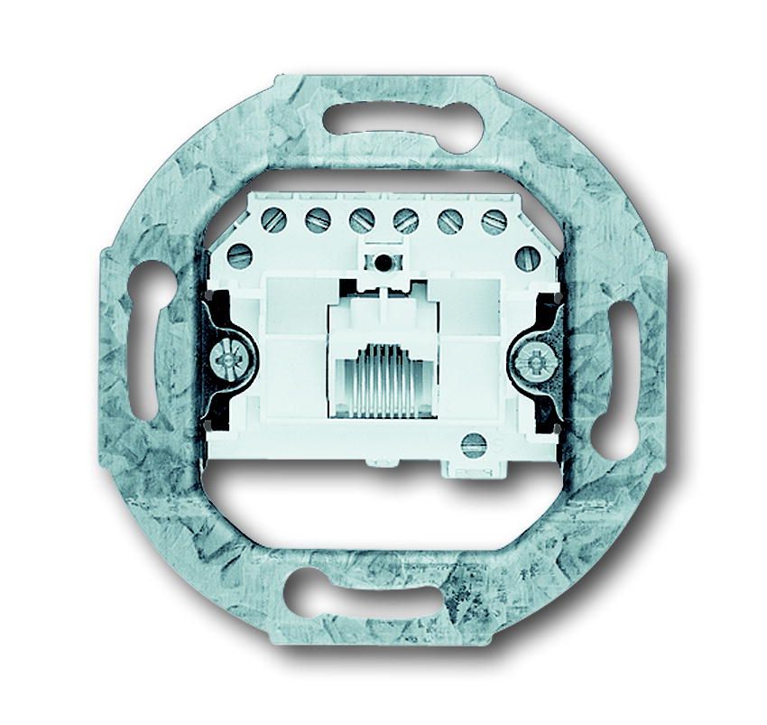 

Механизм 1-ой TF/ РС розетки RJ 11/12, RJ 45 кат. 3 Busch - Jaeger ABB