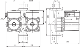 Циркуляционный насос Wilo Top-SD 30/5 EM PN6/10 1