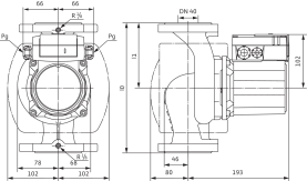 Циркуляционный насос Wilo Top-Z 40/7 DM PN6/10 GG 1