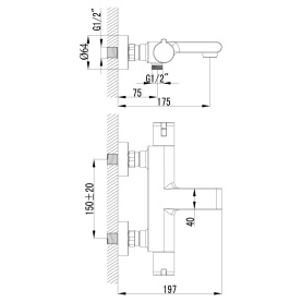 Термостат Lemark Yeti LM7832C для ванны 1