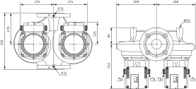 Циркуляционный насос Wilo Top-SD 50/15 DM PN6/10 1