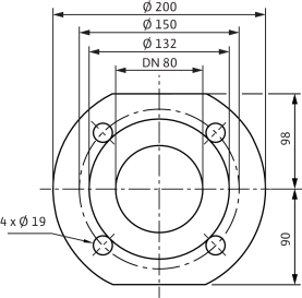 Циркуляционный насос Wilo Top-S 80/10 DM PN10 2