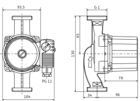 Циркуляционный насос Wilo Star-RS 15/4-130 1