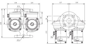 Циркуляционный насос Wilo Top-SD 32/7 EM PN6/10 1