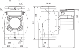 Циркуляционный насос Wilo Top-S 80/10 DM PN10 1